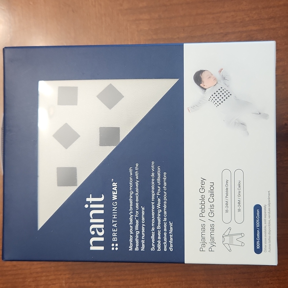 Nanit Breathing Wear Pajamas in Pebble Grey 18-24M